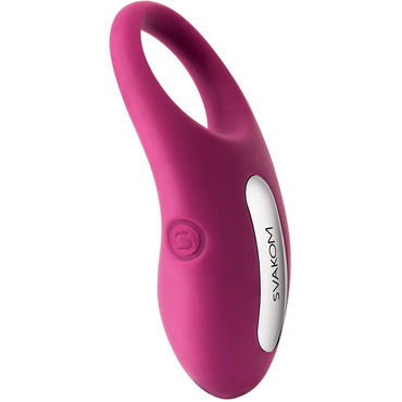 Svakom Winni Remote Control Clitoral Stimulator Penis Ring for Couples Purple