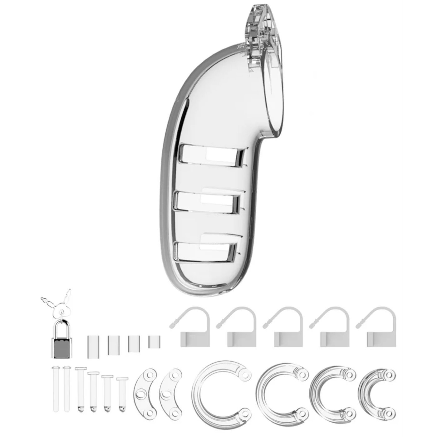 Man Cage Model 06 Clear Cock Cage 5.5 Inch 