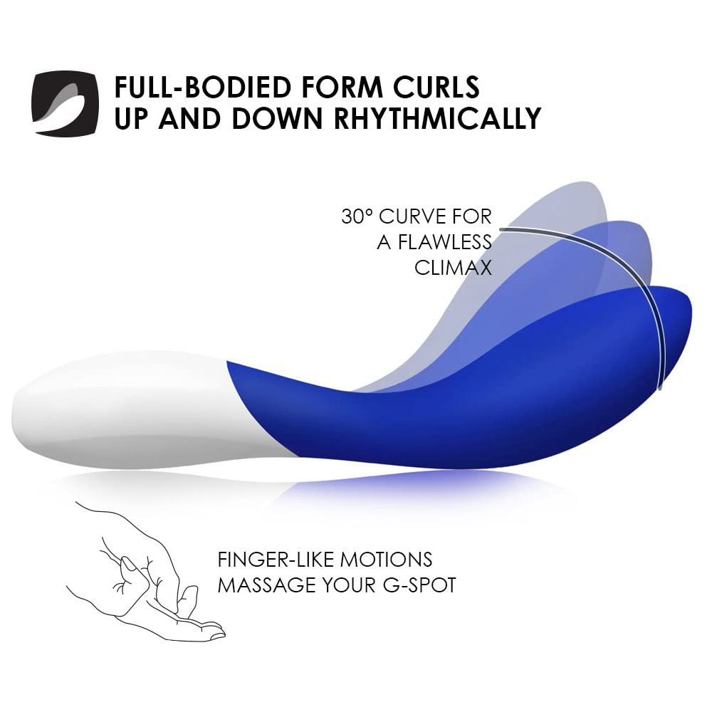 Lelo Mona Wave Rechargeable G-Spot Vibrator Midnight Blue