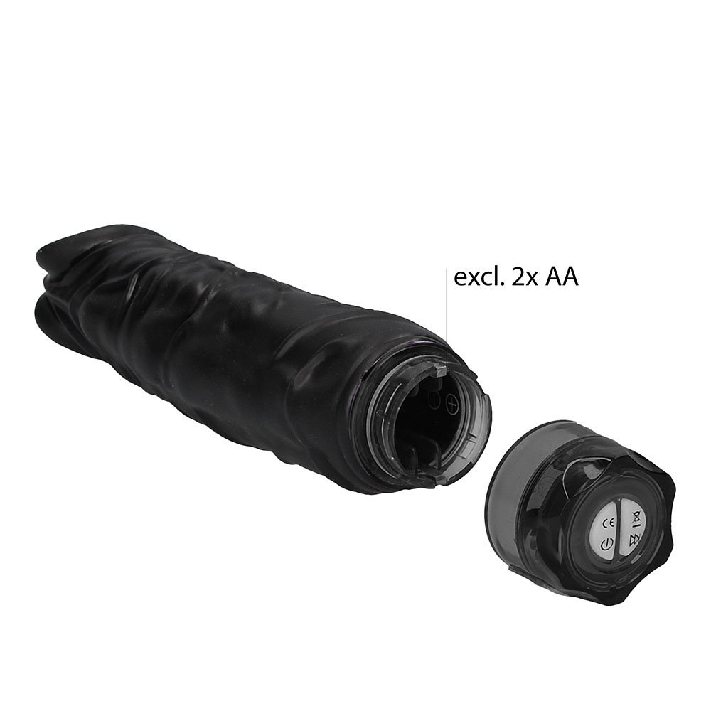 Realistic 10 speed Vibrator Black 9.4 Inch