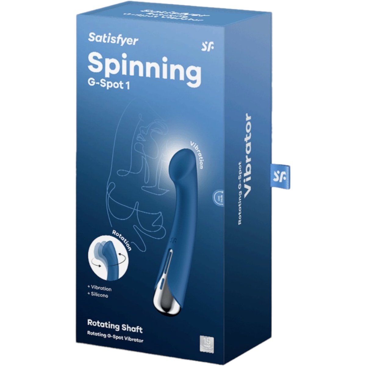Satisfyer Spinning G-Spot 1 Silicone Rechargeable G-Spot Vibrator Blue