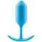 b-Vibe Snug Plug 3 Large Weighted Silicone Butt Plug 4.7 Inch Teal