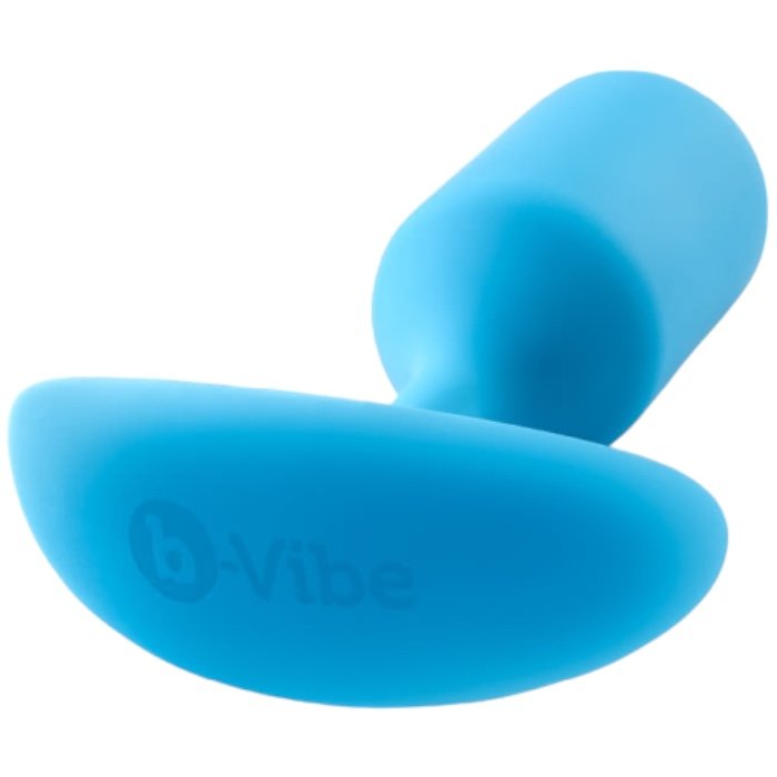 b-Vibe Snug Plug 3 Large Weighted Silicone Butt Plug 4.7 Inch Teal