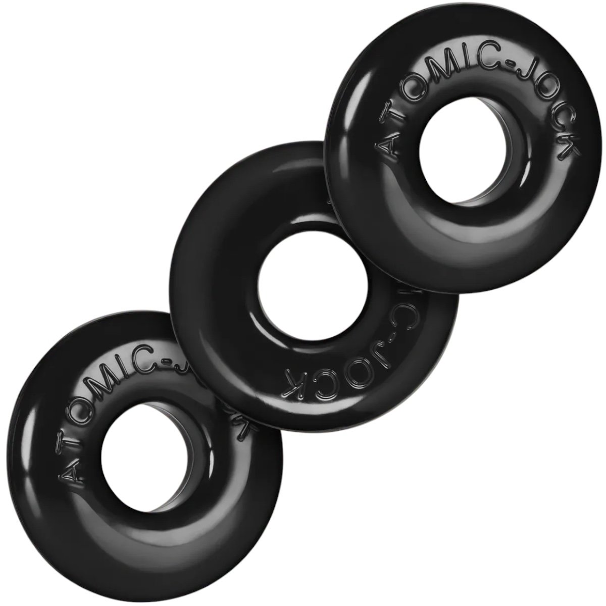 Oxballs Ringer Stretchy Cock Ring Set Black (3 Pack)