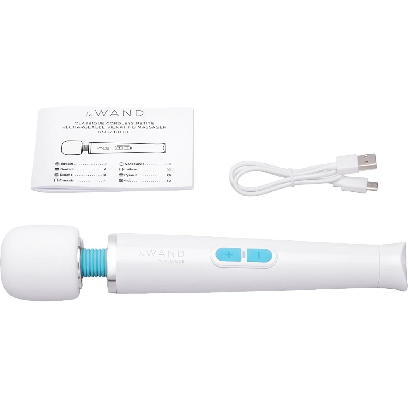 Le Wand Classique Cordless Petite Rechargeable Vibrating Wand Massager