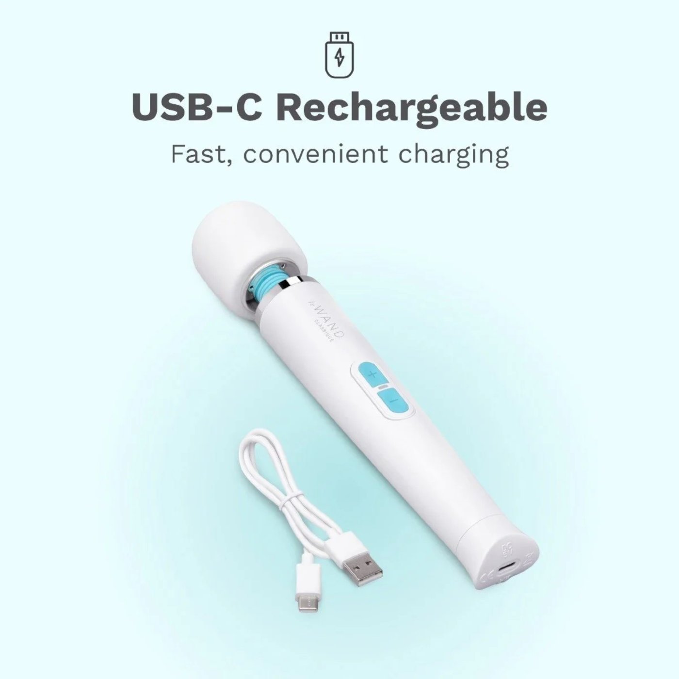 Le Wand Classique Cordless Petite Rechargeable Vibrating Wand Massager