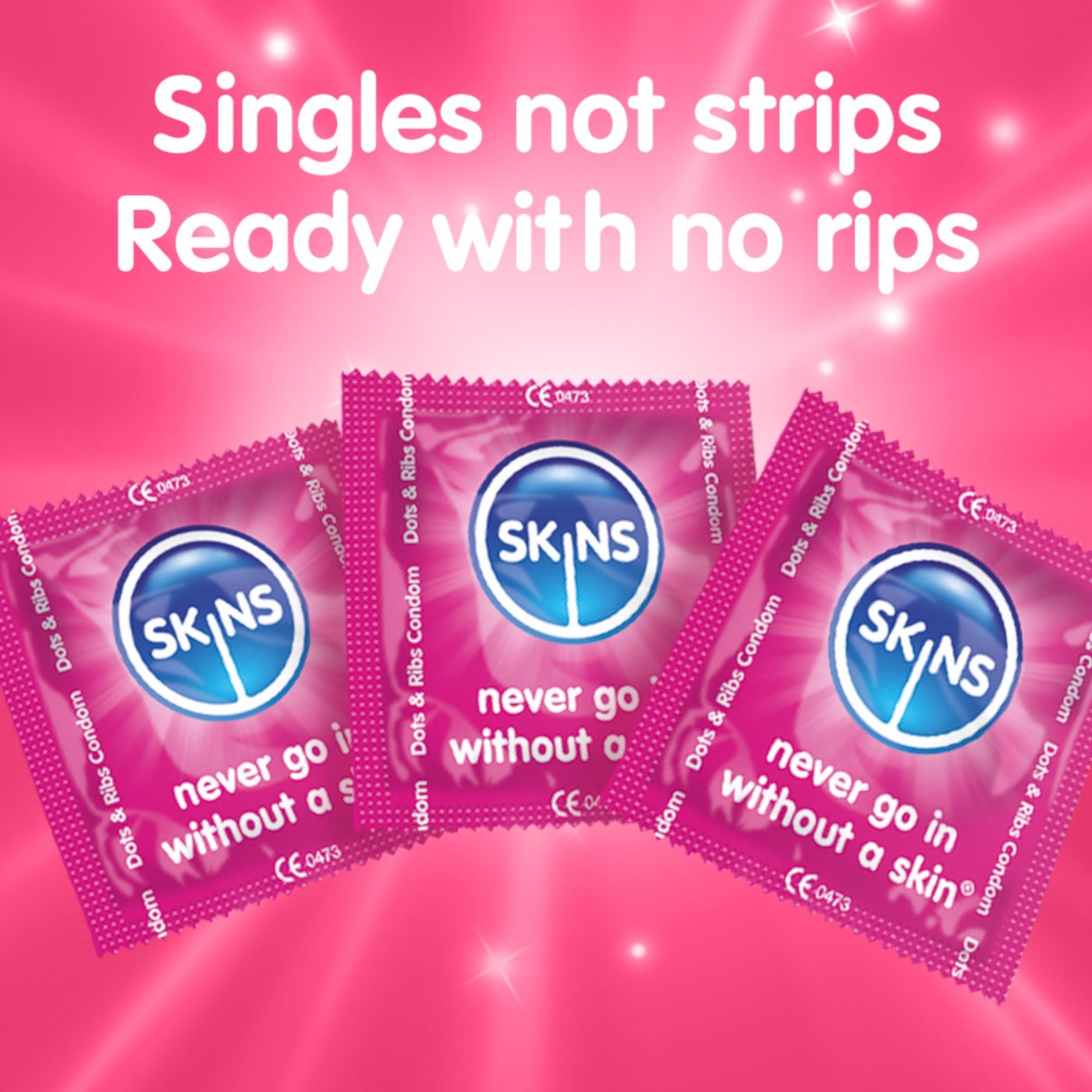 Skins Dots & Ribs Premium Condoms (8 Pack)