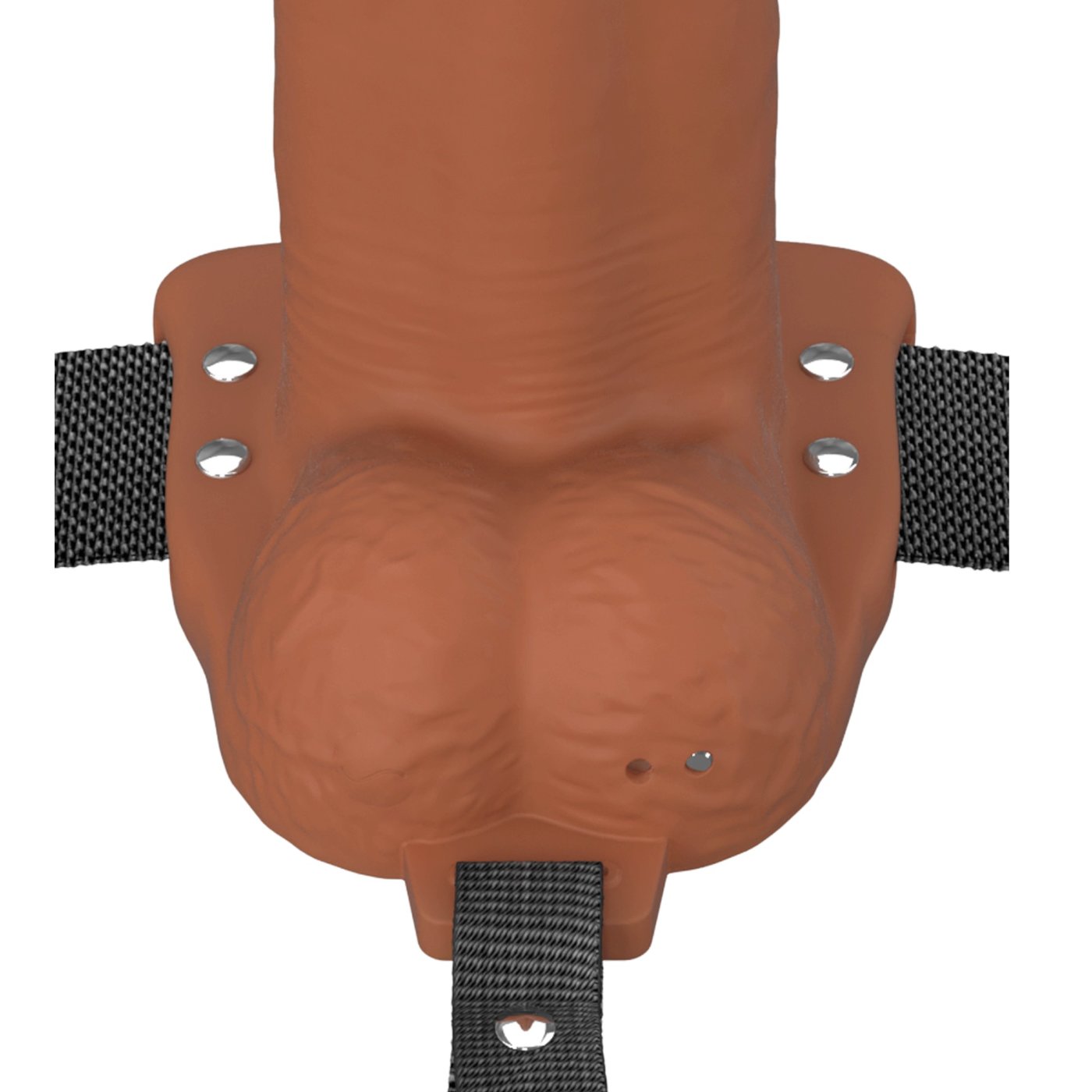 Fantasy X-Tensions Elite 6 Inch Vibrating Hollow Silicone Strap-On with Harness