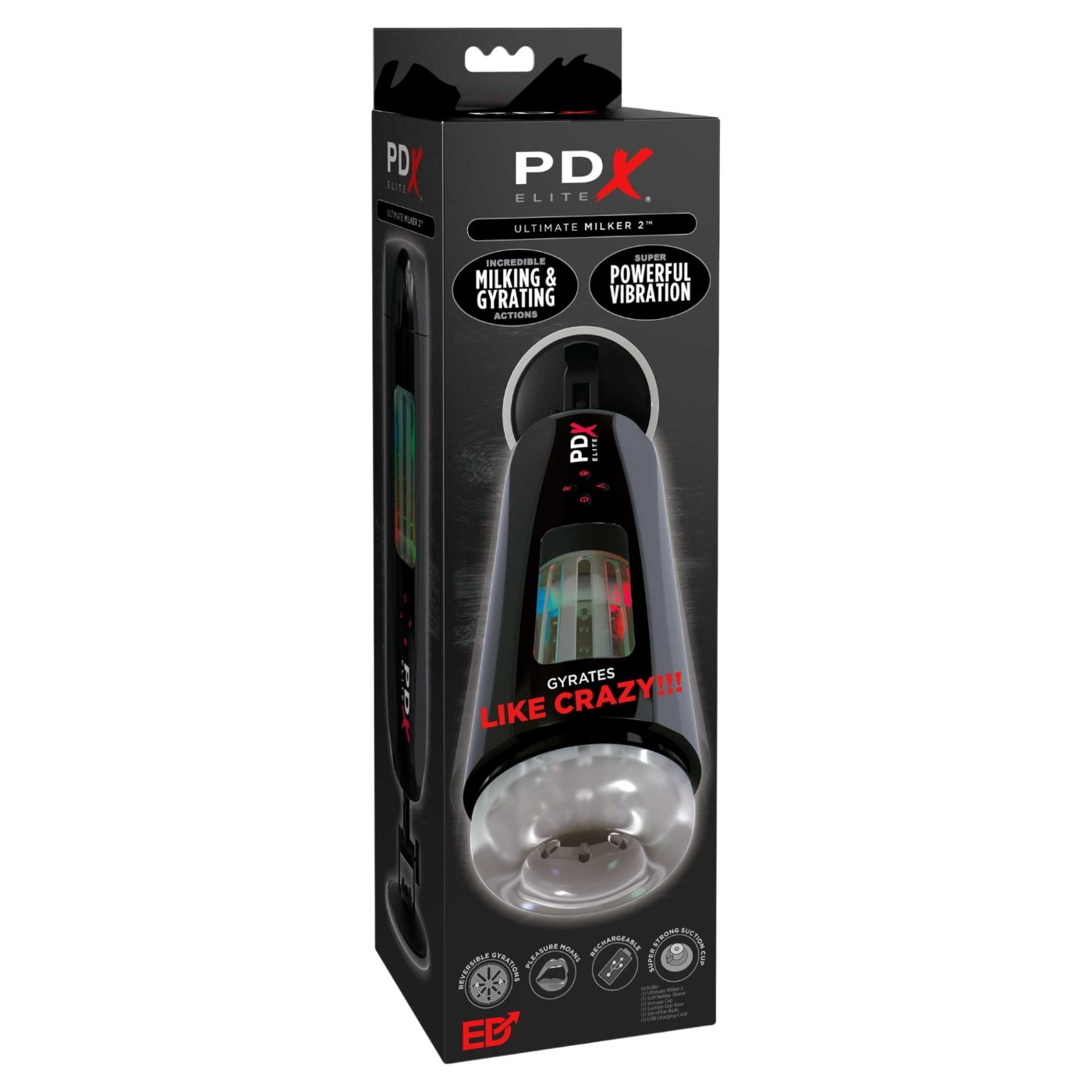 PDX Elite Ultimate Milker 2 Hands-Free Male Masturbator