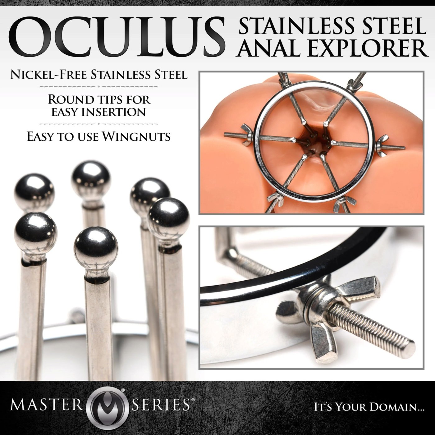 Master Series Oculus Stainless Steel Anal Stretcher