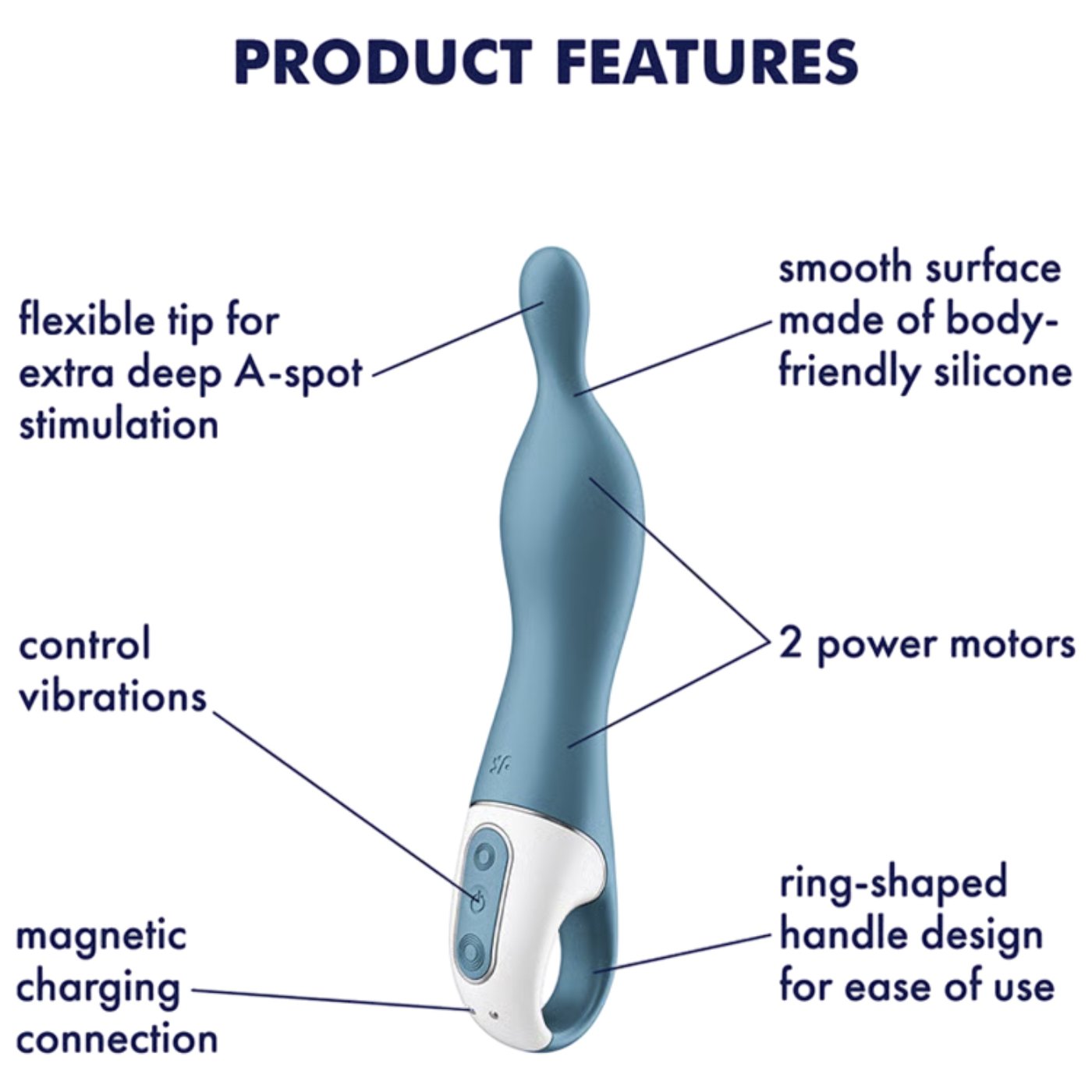 Satisfyer A-Mazing 1 A-Spot Vibrator Blue