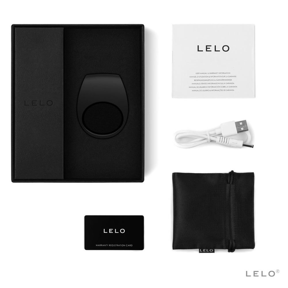 Lelo Tor 2 Couples Vibrating Cock Ring Black