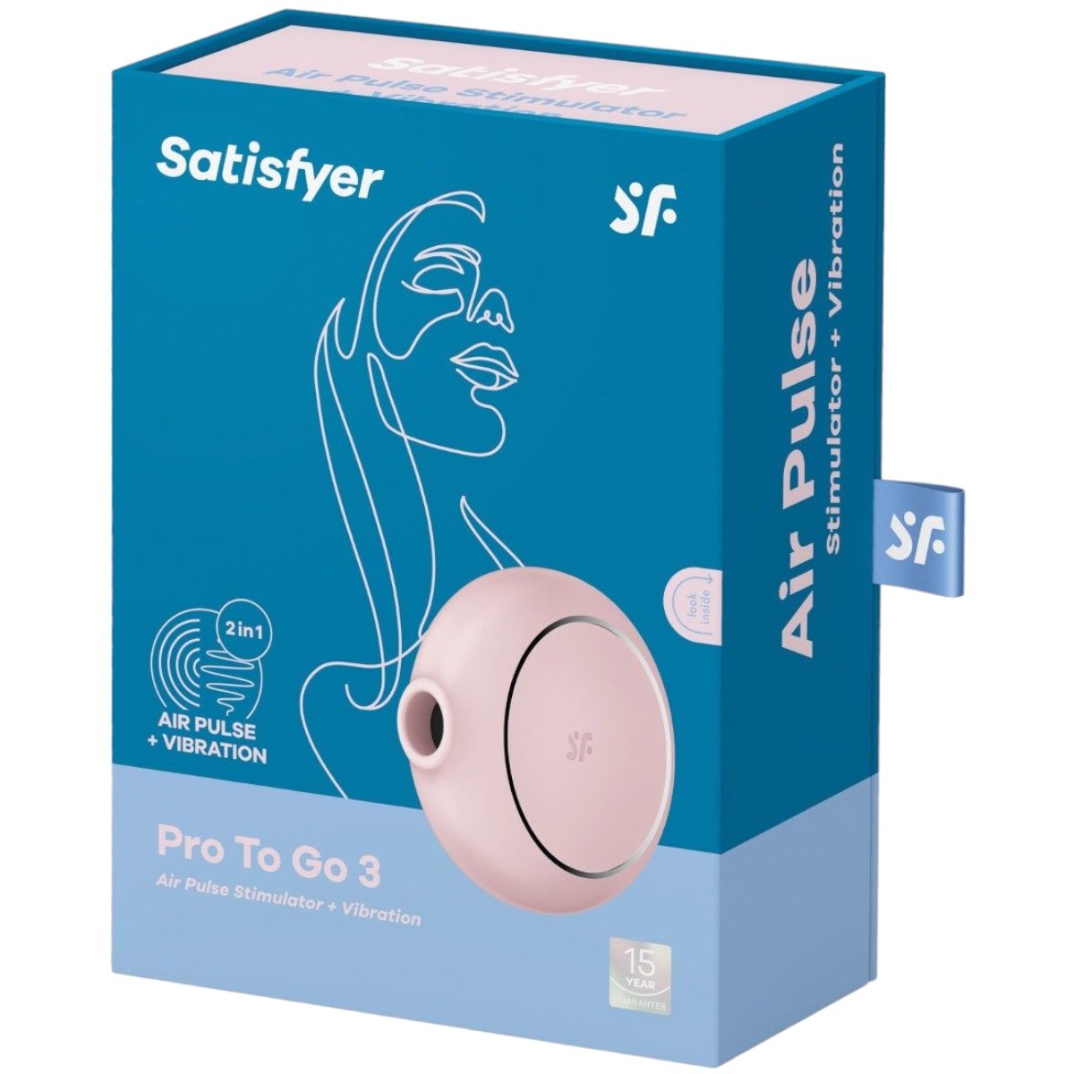 Satisfyer Pro to Go 3 Rechargeable Clitoral Stimulator Rose