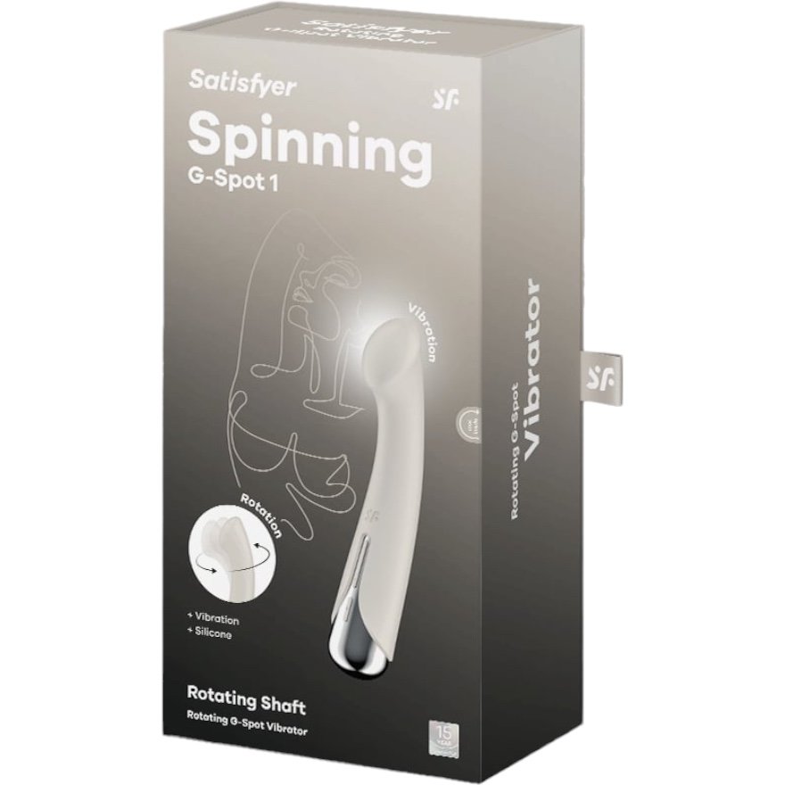 Satisfyer Spinning G-Spot 1 Silicone Rechargeable G-Spot Vibrator Beige