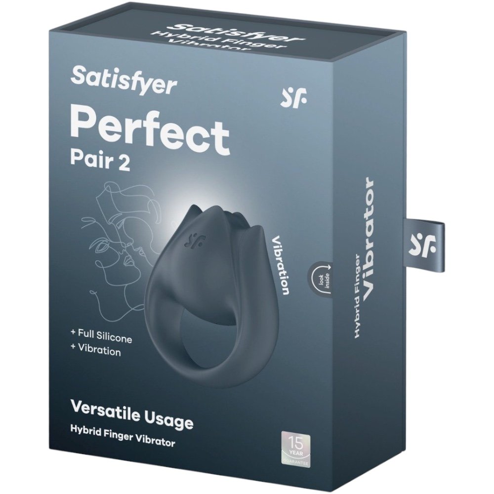 Satisfyer Perfect Pair 2 Rechargeable Hybrid Finger Vibrator and Cock Ring