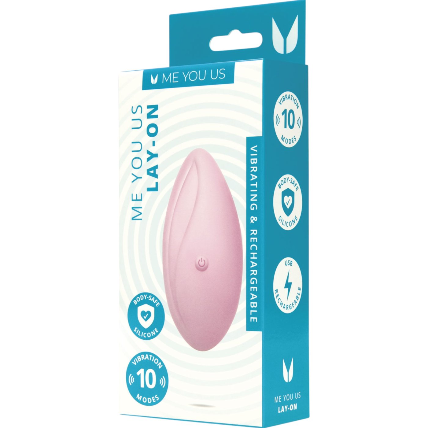 Me You Us Lay On Rechargeable Clitoral Vibrator Pink