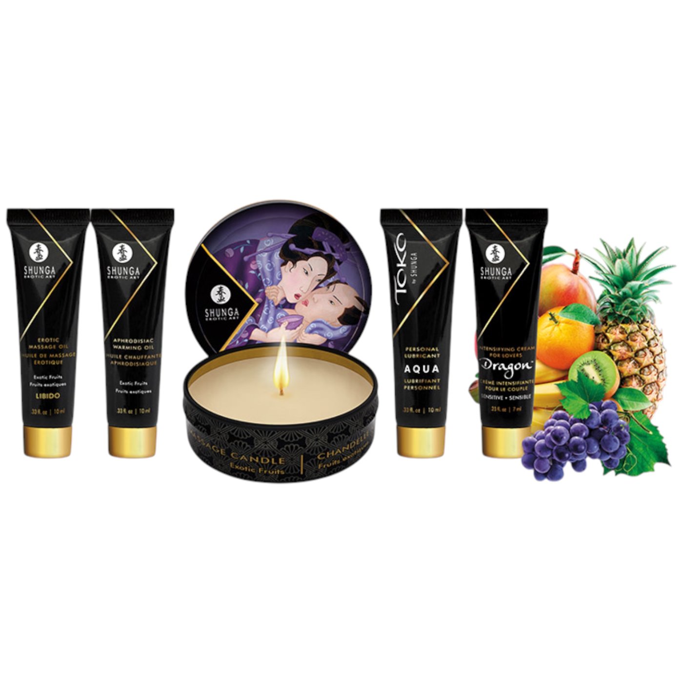 Shunga Geisha's Secret Gift Set Exotic Fruits (5 Piece)