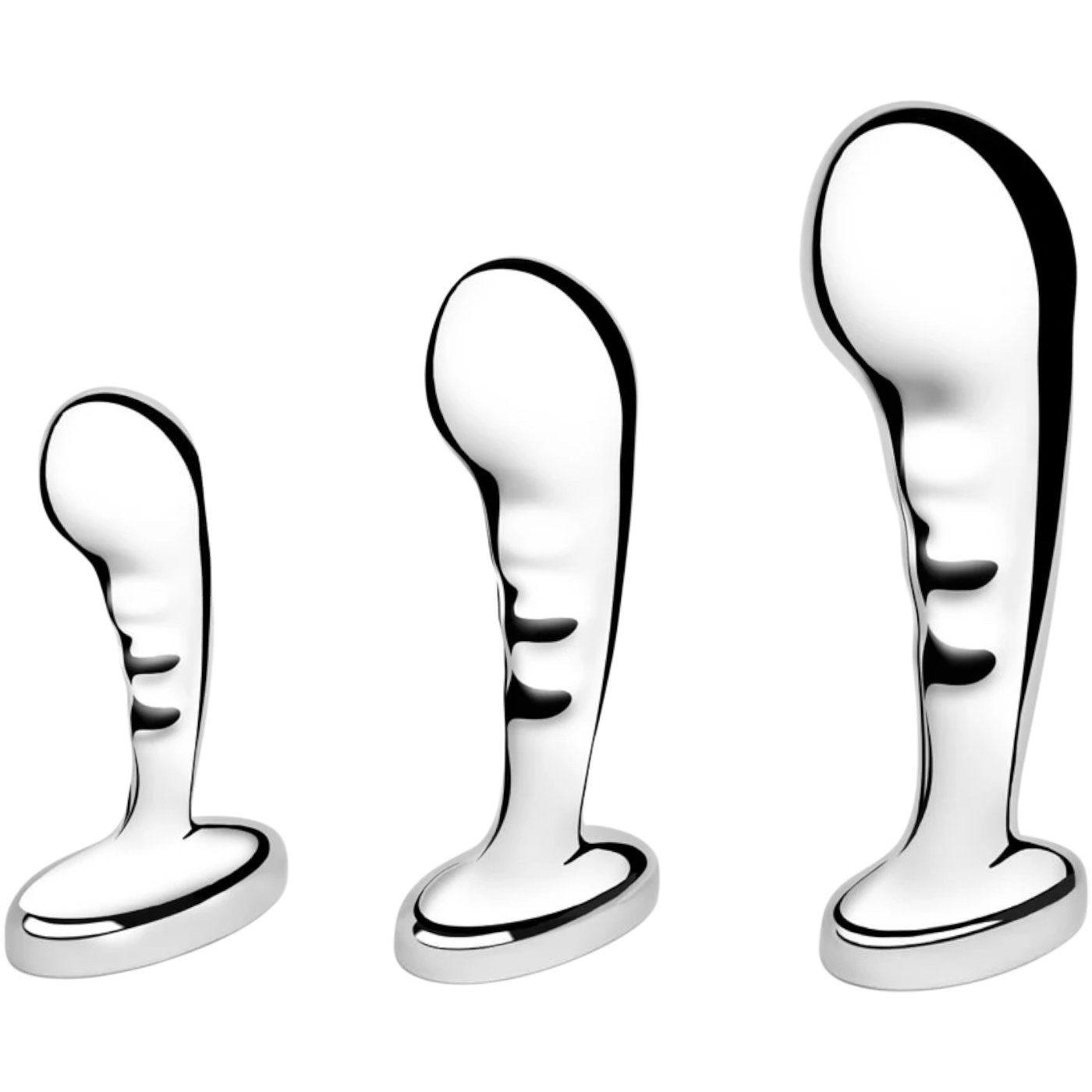 b-Vibe Stainless Steel P-Spot Training Set (3 Piece)