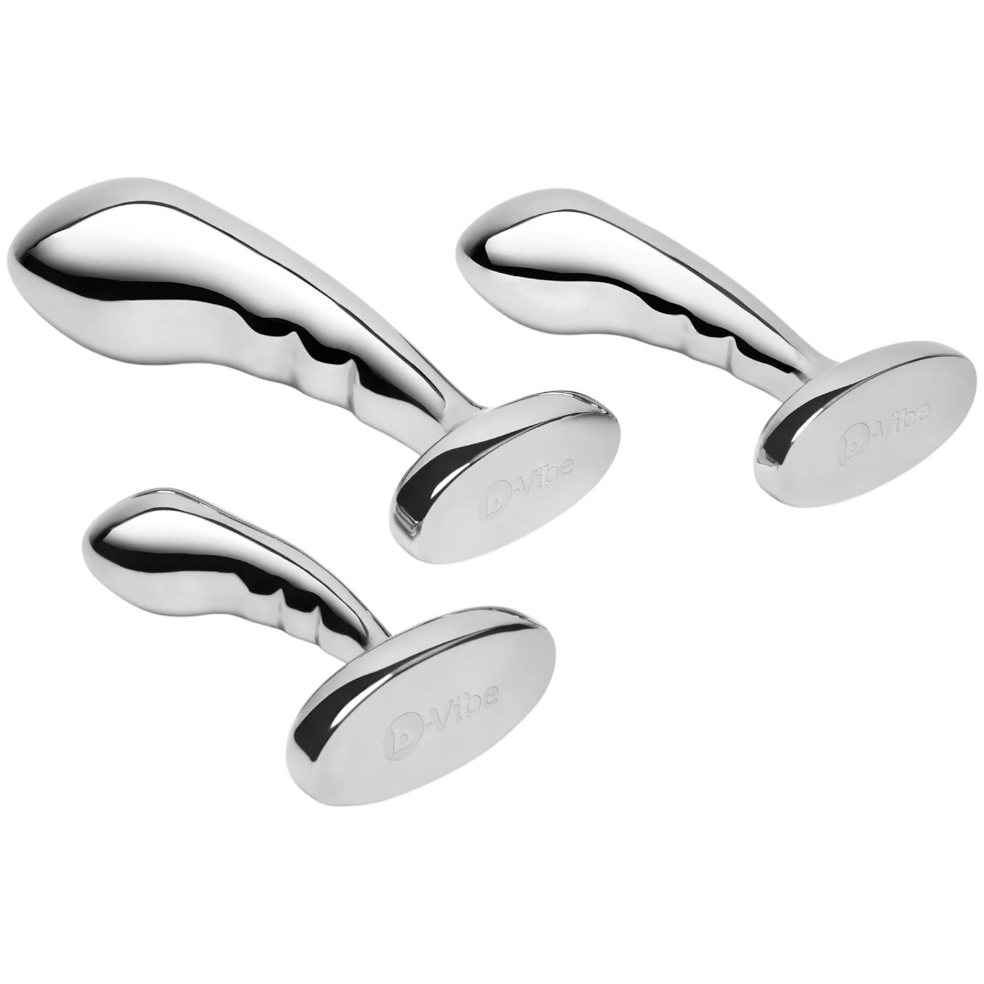 b-Vibe Stainless Steel P-Spot Training Set (3 Piece)