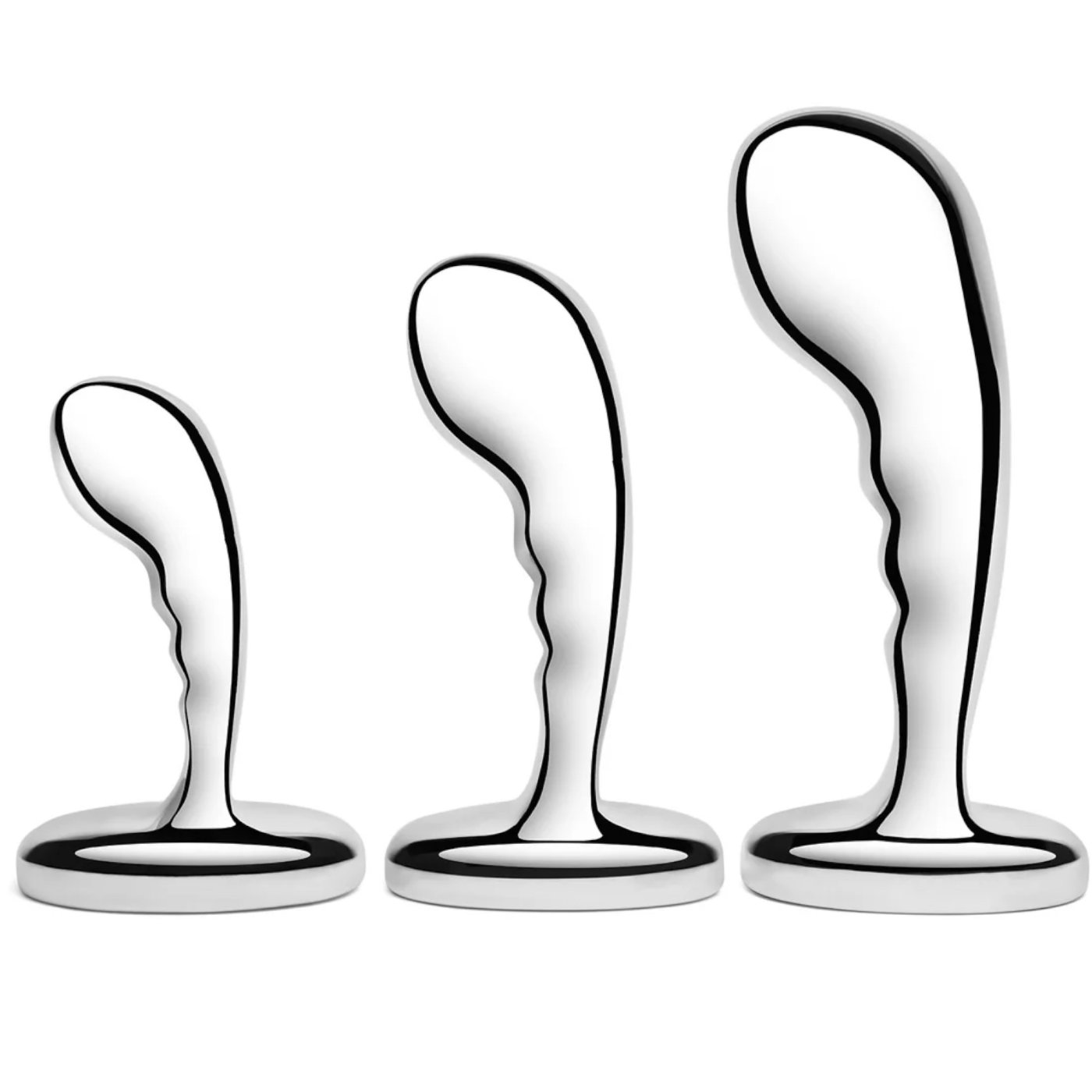 b-Vibe Stainless Steel P-Spot Training Set (3 Piece)
