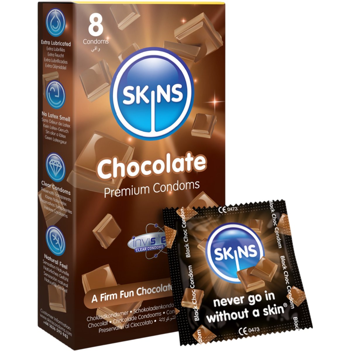 Skins Chocolate Premium Condoms (8 Pack)