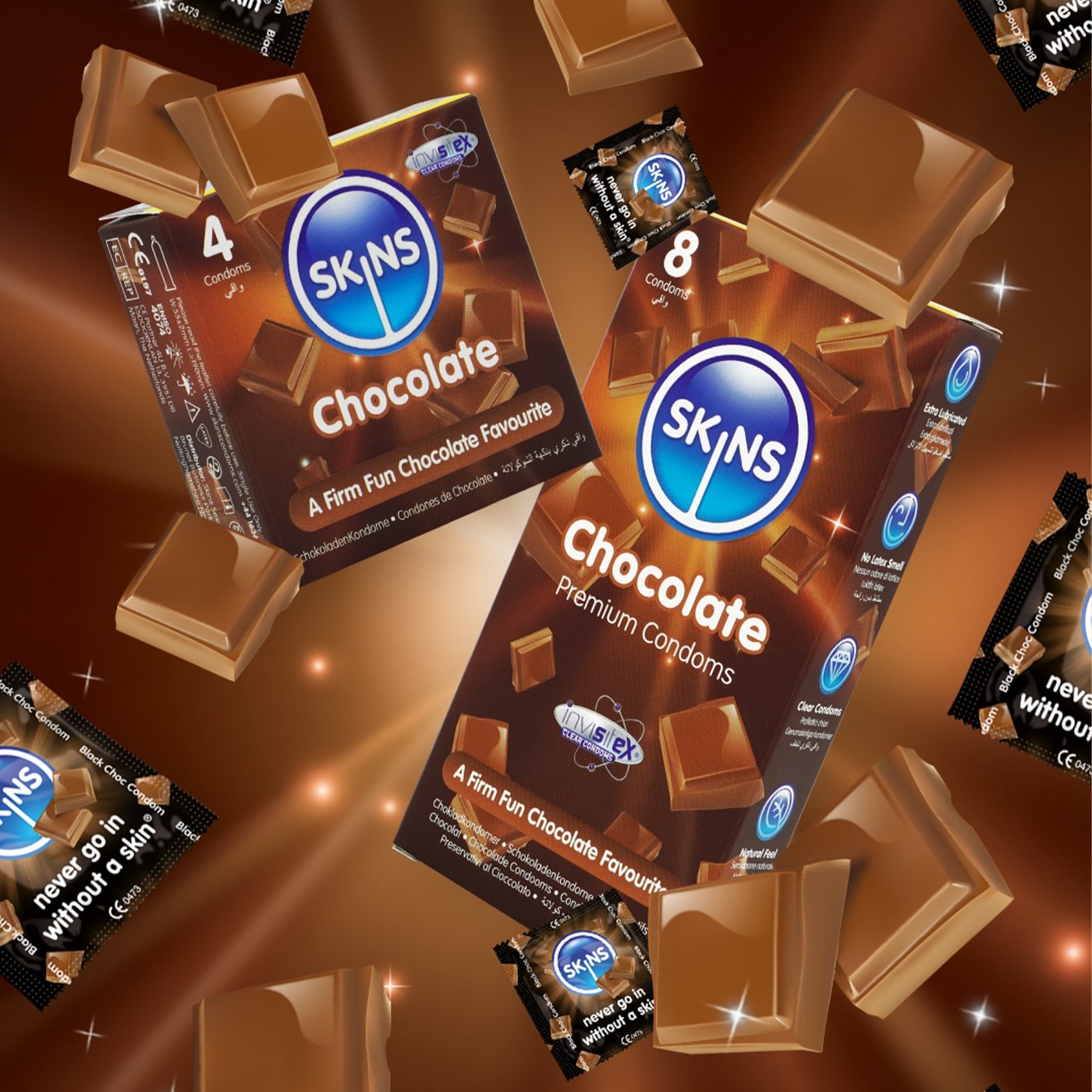 Skins Chocolate Premium Condoms (8 Pack)