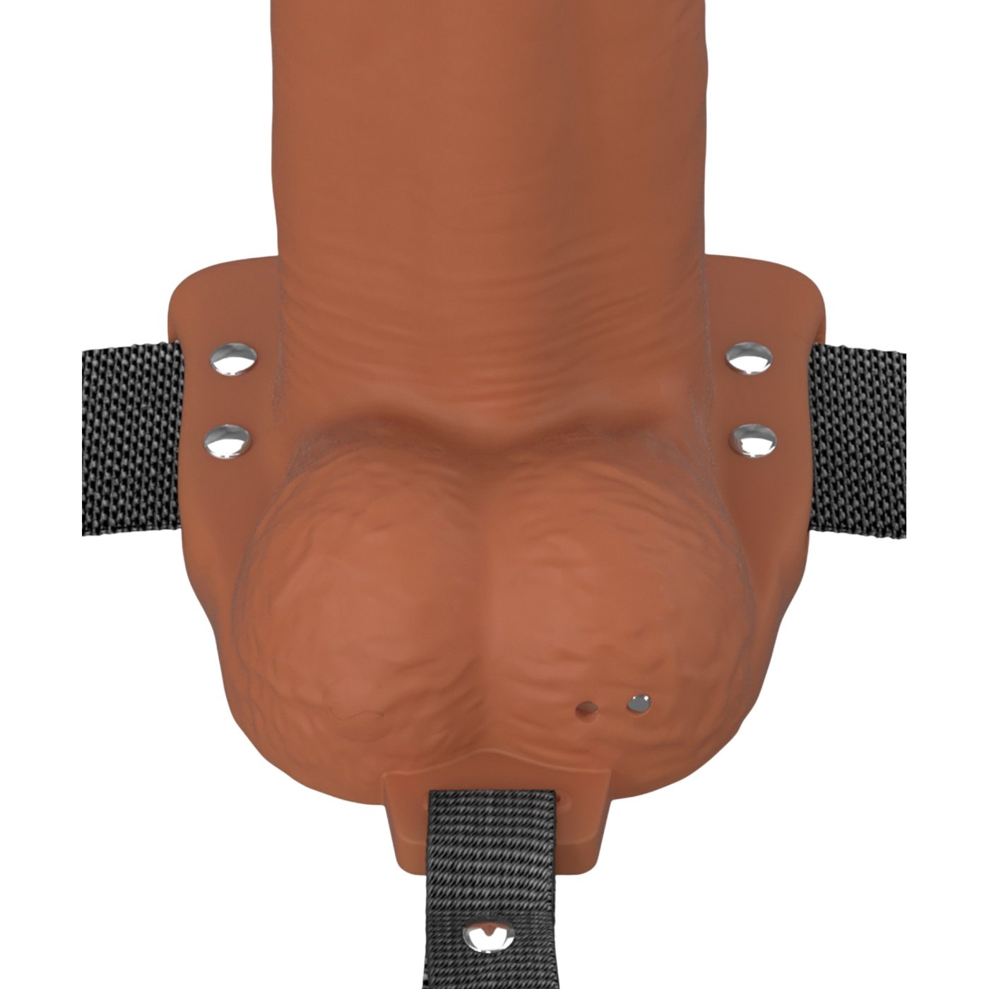 Fantasy X-Tensions Elite 7 Inch Vibrating Hollow Silicone Strap-On with Harness
