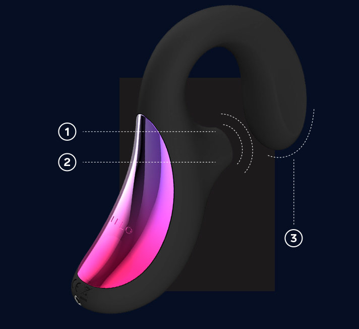 LELO Enigma Dual G-Spot and Clitoral Stimulator Black
