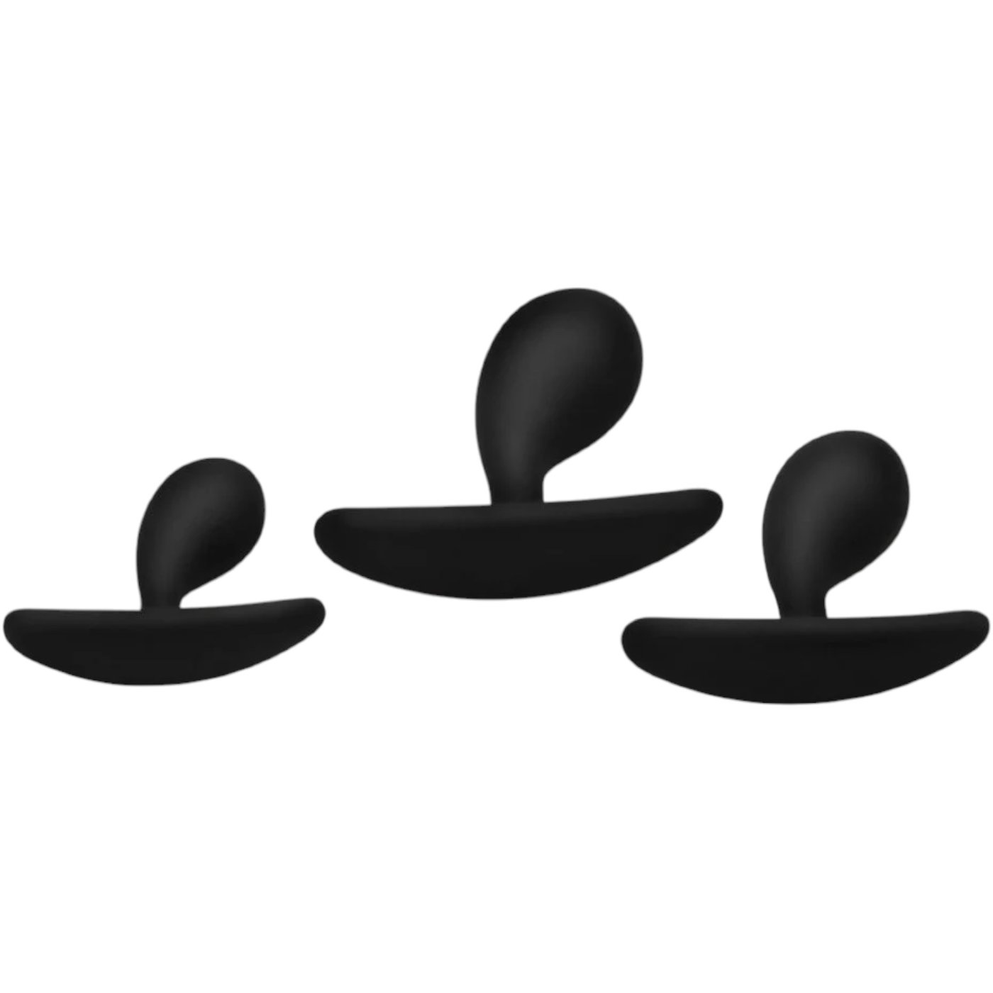Master Series Dark Droplets 3 Piece Curved Anal Trainer Set