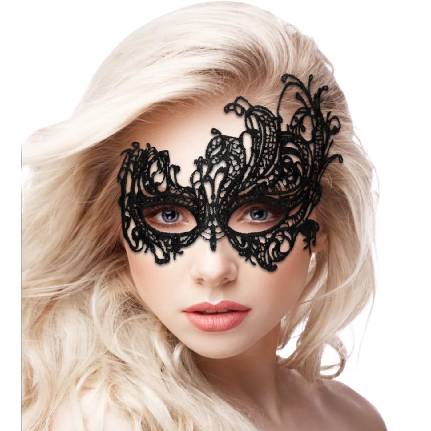Ouch Royal Black Lace Mask