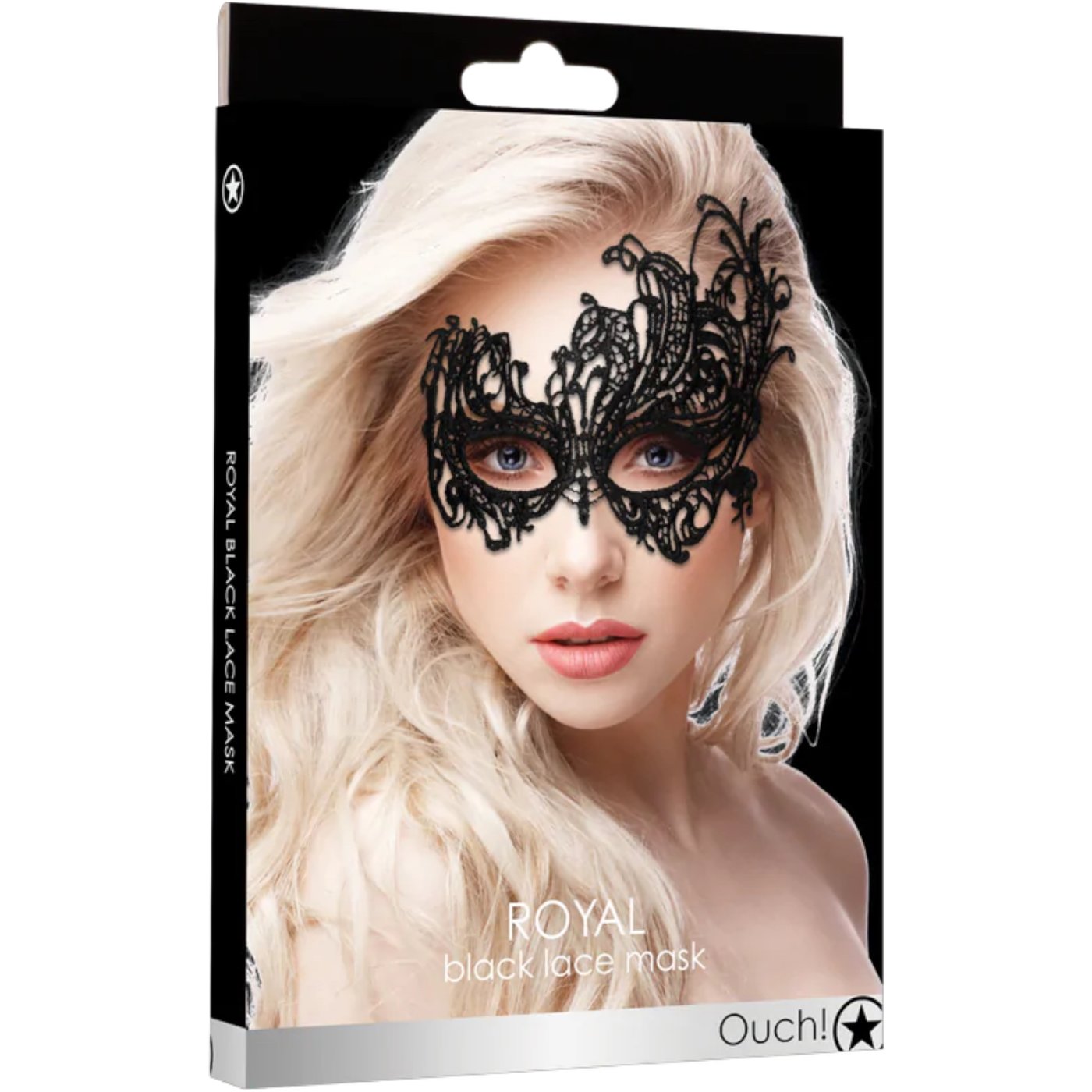 Ouch Royal Black Lace Mask