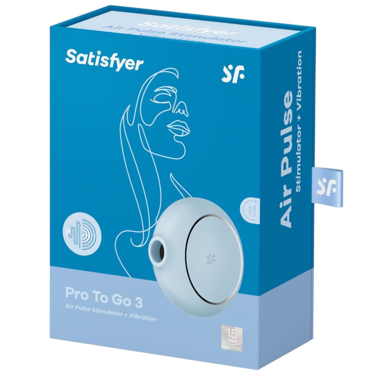 Satisfyer Pro to Go 3 Rechargeable Clitoral Stimulator Blue