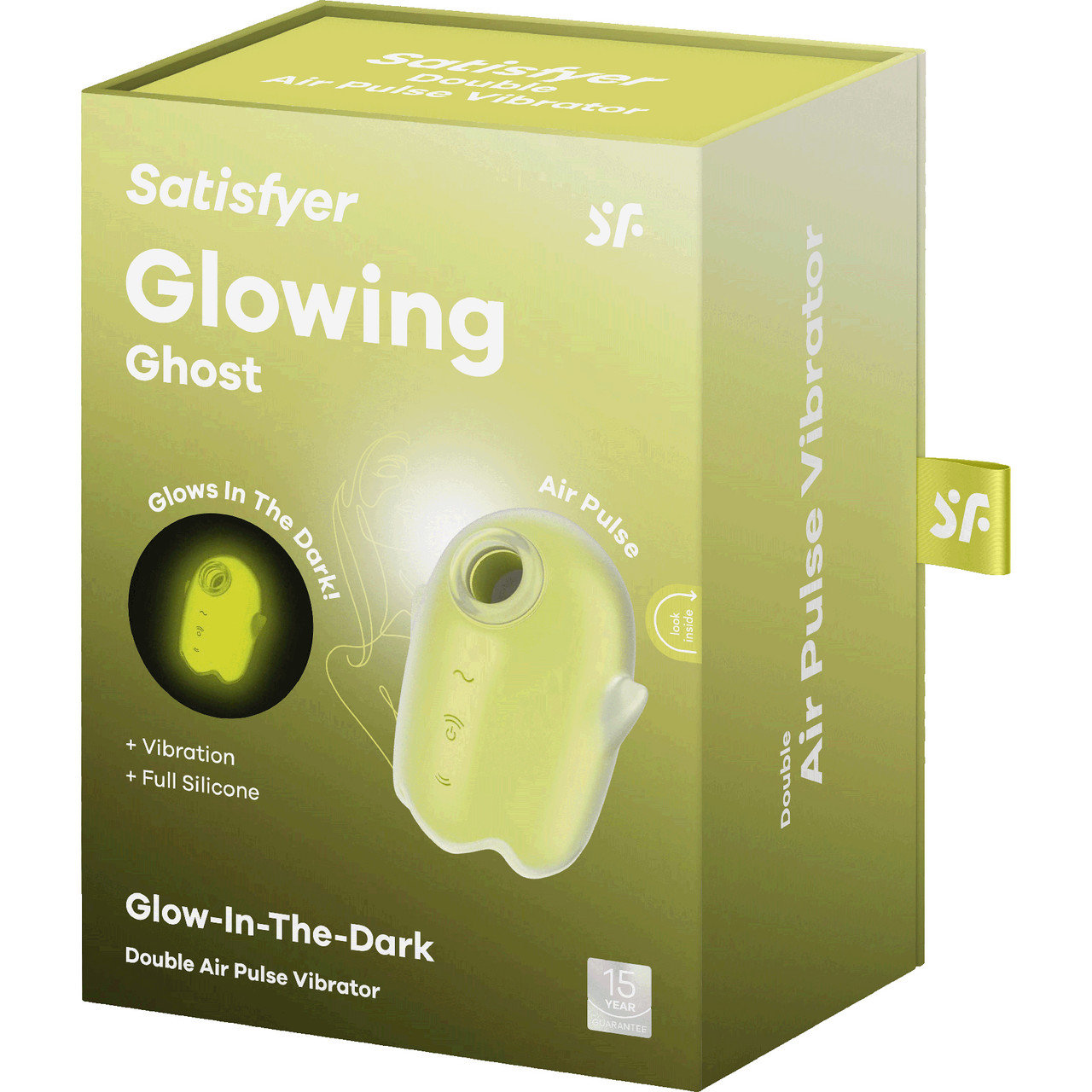 Satisfyer Glowing Ghost Double Air Pulse Clitoral Vibrator Yellow