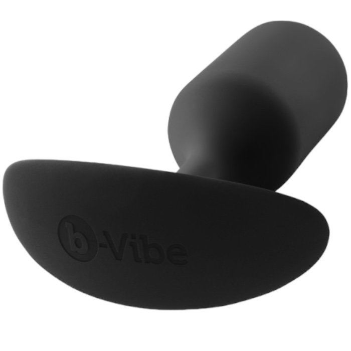 b-Vibe Snug Plug 3 Large Weighted Silicone Butt Plug 4.7 Inch Black