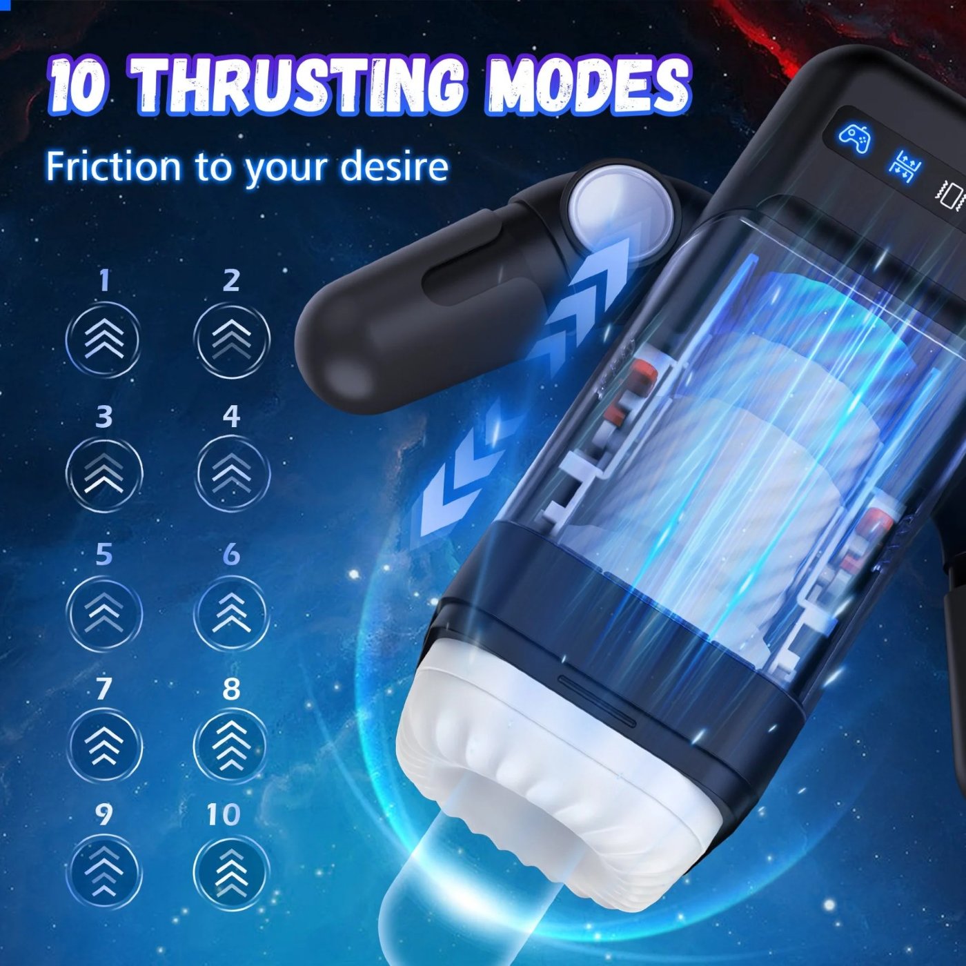 Amovibe Game Cup Thrusting Vibrating Heating Male Masturbator