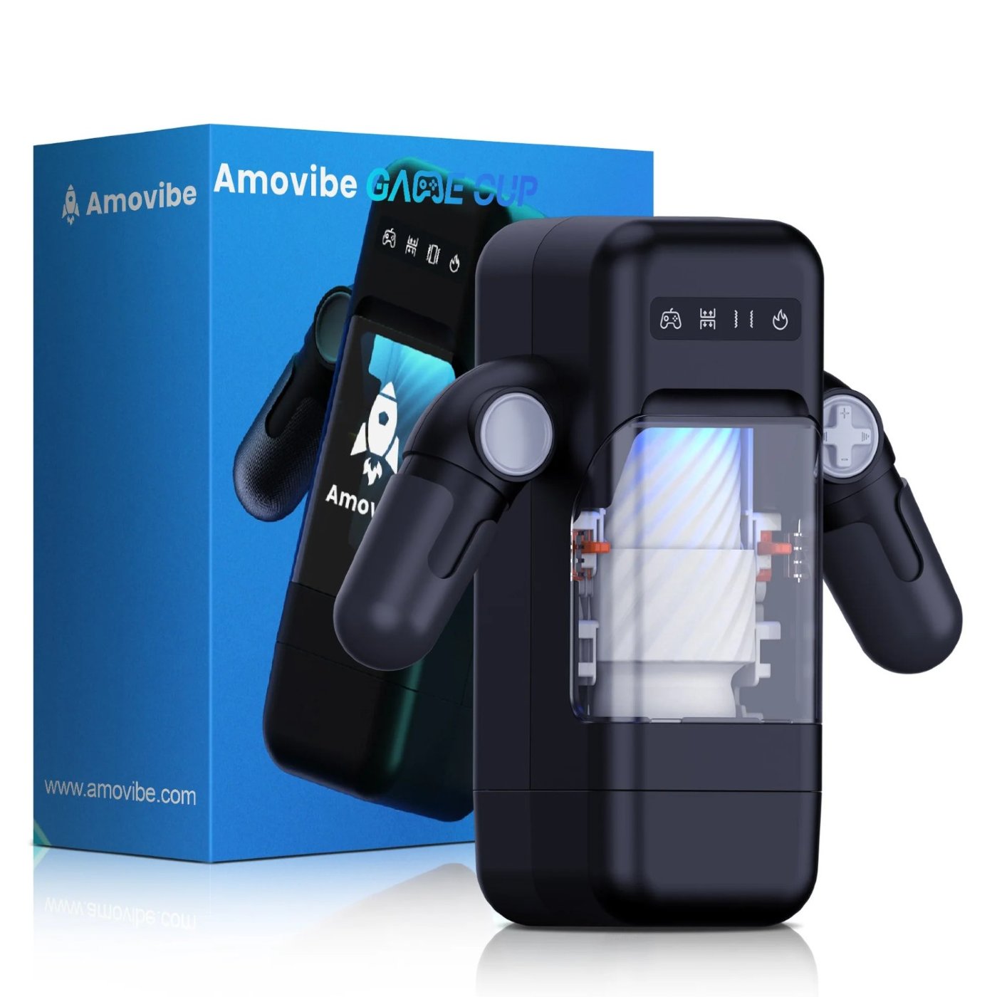 Amovibe Game Cup Thrusting Vibrating Heating Male Masturbator