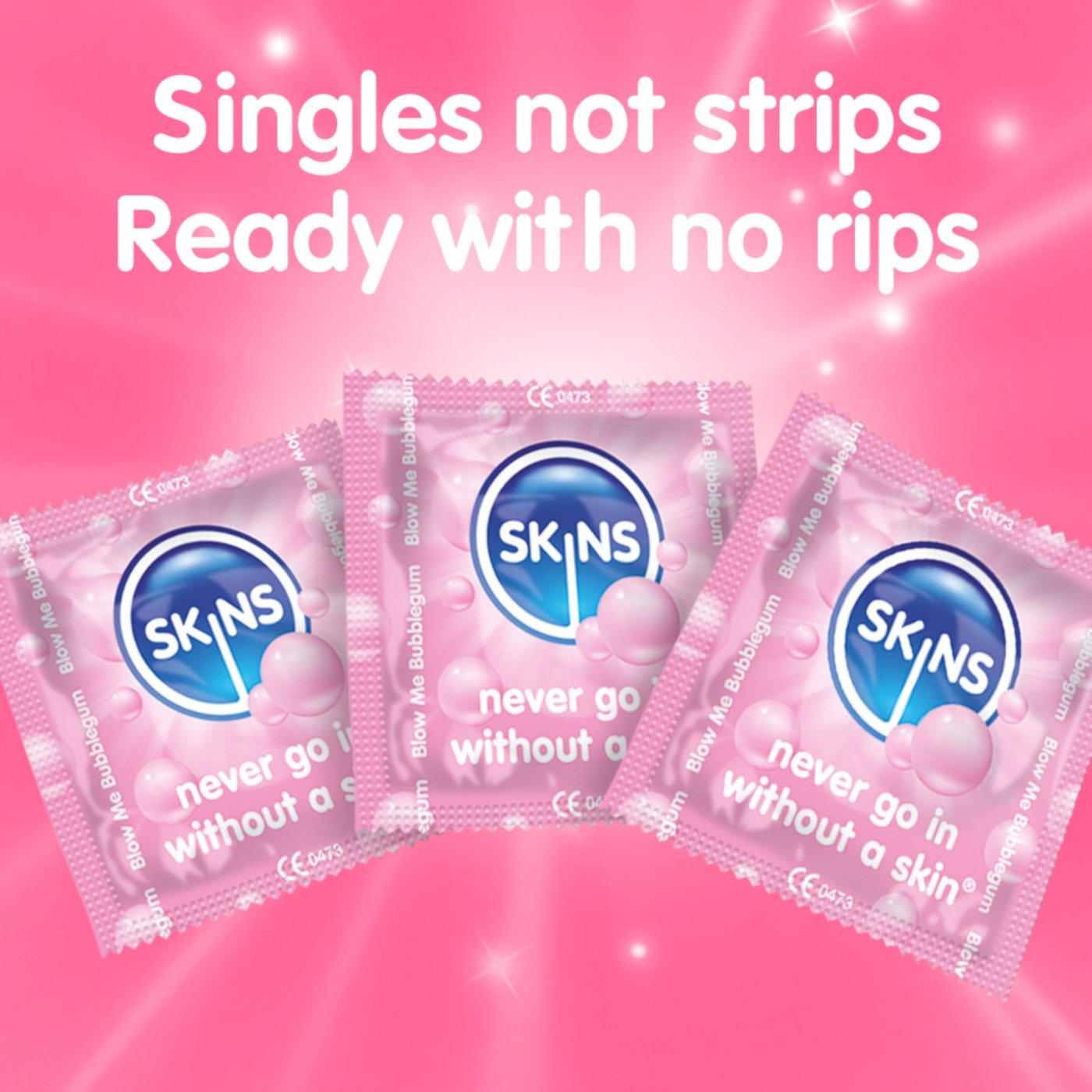 Skins Bubblegum Premium Condoms (8 Pack)