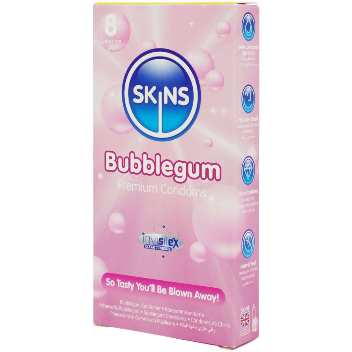 Skins Bubblegum Premium Condoms (8 Pack)