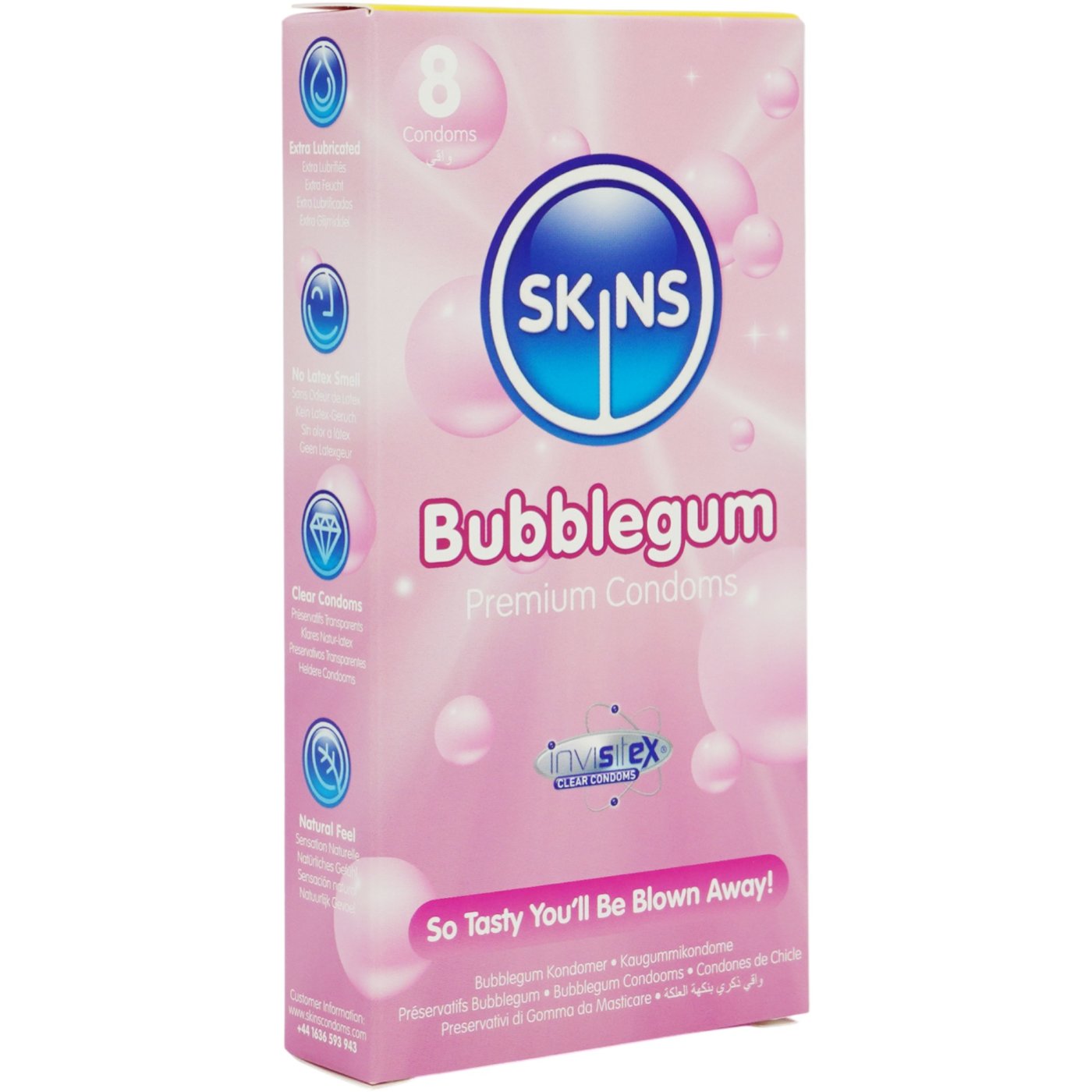 Skins Bubblegum Premium Condoms (8 Pack)