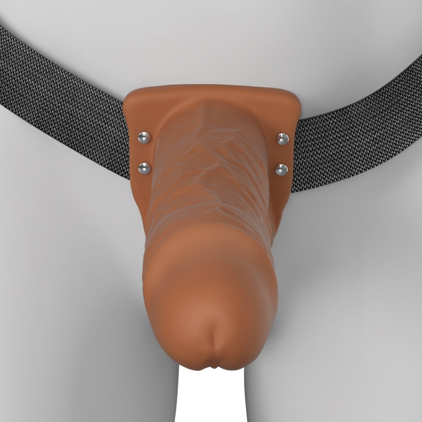 Fantasy X-Tensions Elite 8 Inch Vibrating Hollow Silicone Strap-On with Harness