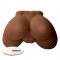 PDX Extreme Vibrating Ass Dual-Entry Remote-Controlled Male Masturbator Brown