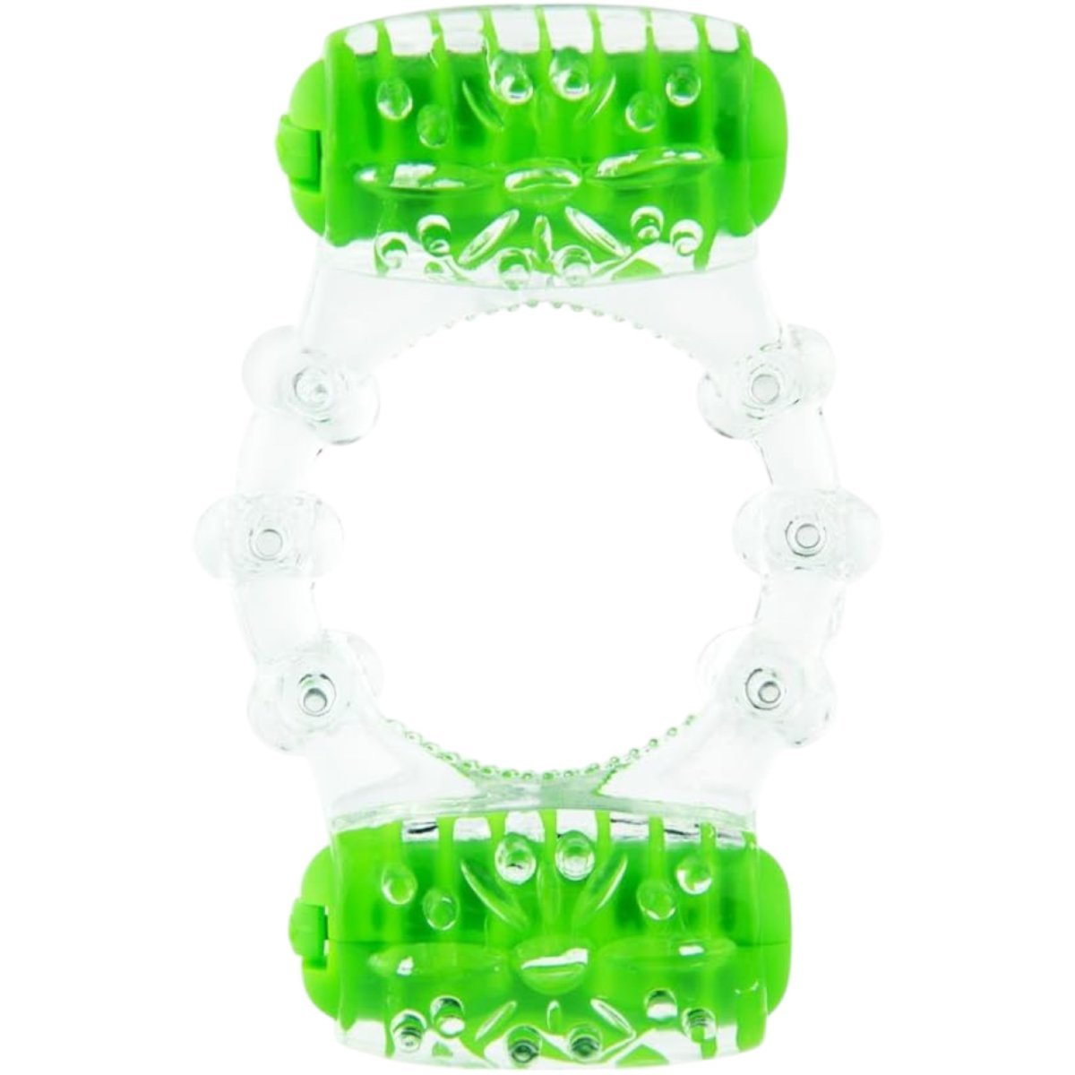 Screaming O ColorPoP Quickie Two-O Vibrating Cock Ring Green
