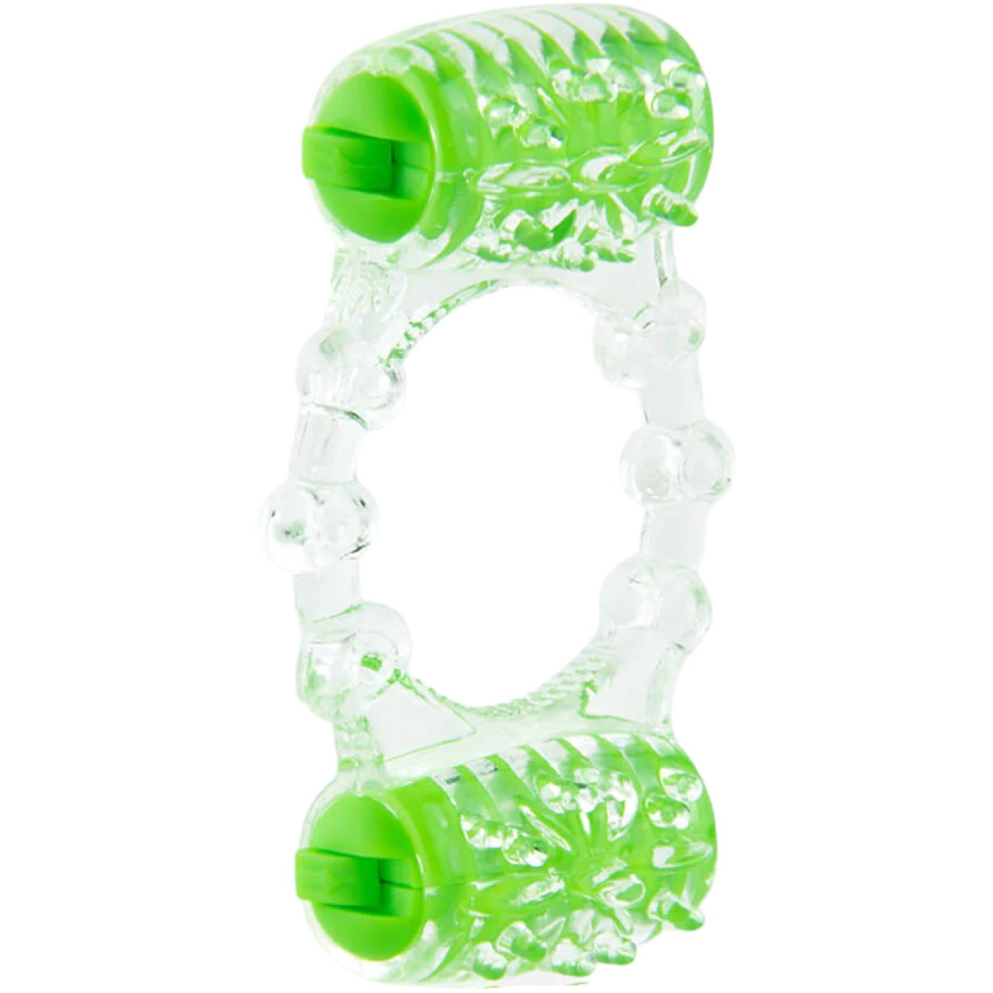 Screaming O ColorPoP Quickie Two-O Vibrating Cock Ring Green