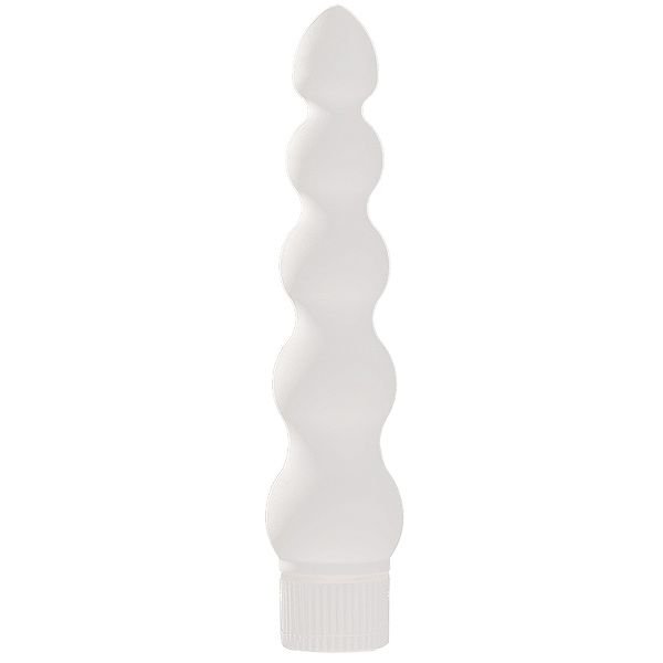 Doc Johnson White Nights Ribbed Vibrator – Doc Johnson