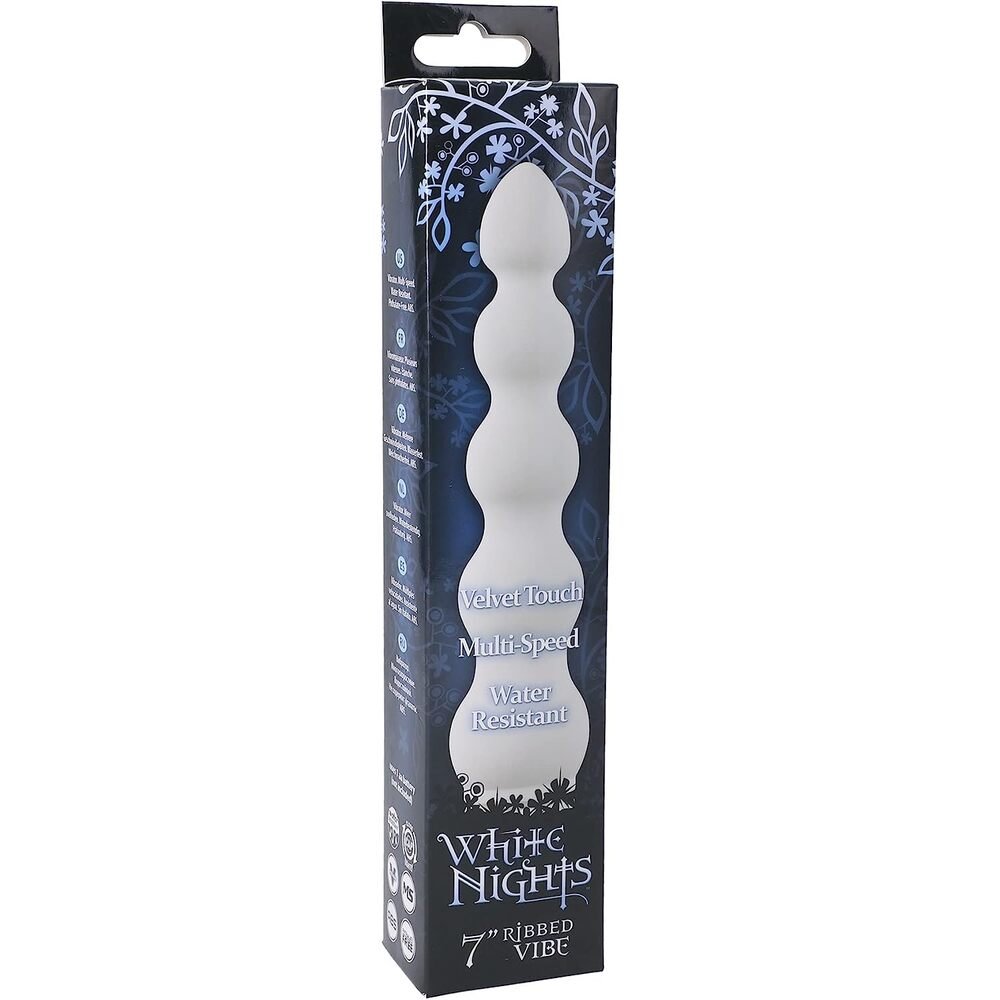 Doc Johnson White Nights Ribbed Vibrator