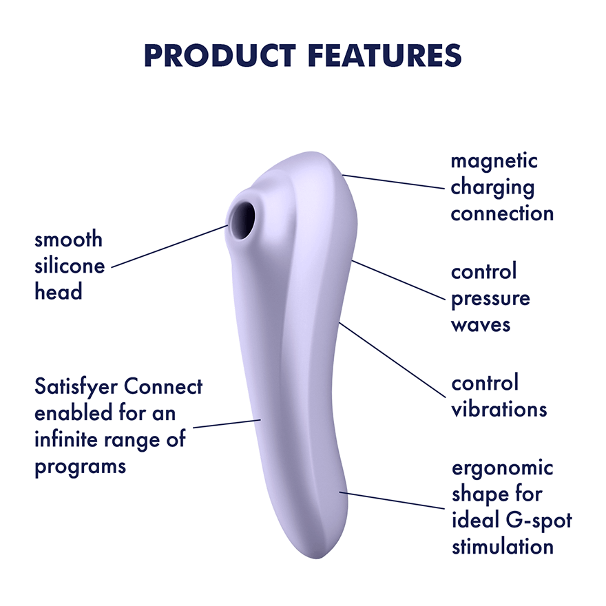 Satisfyer Dual Pleasure App Controlled Clitoral Stimulator & G Spot Vibrator