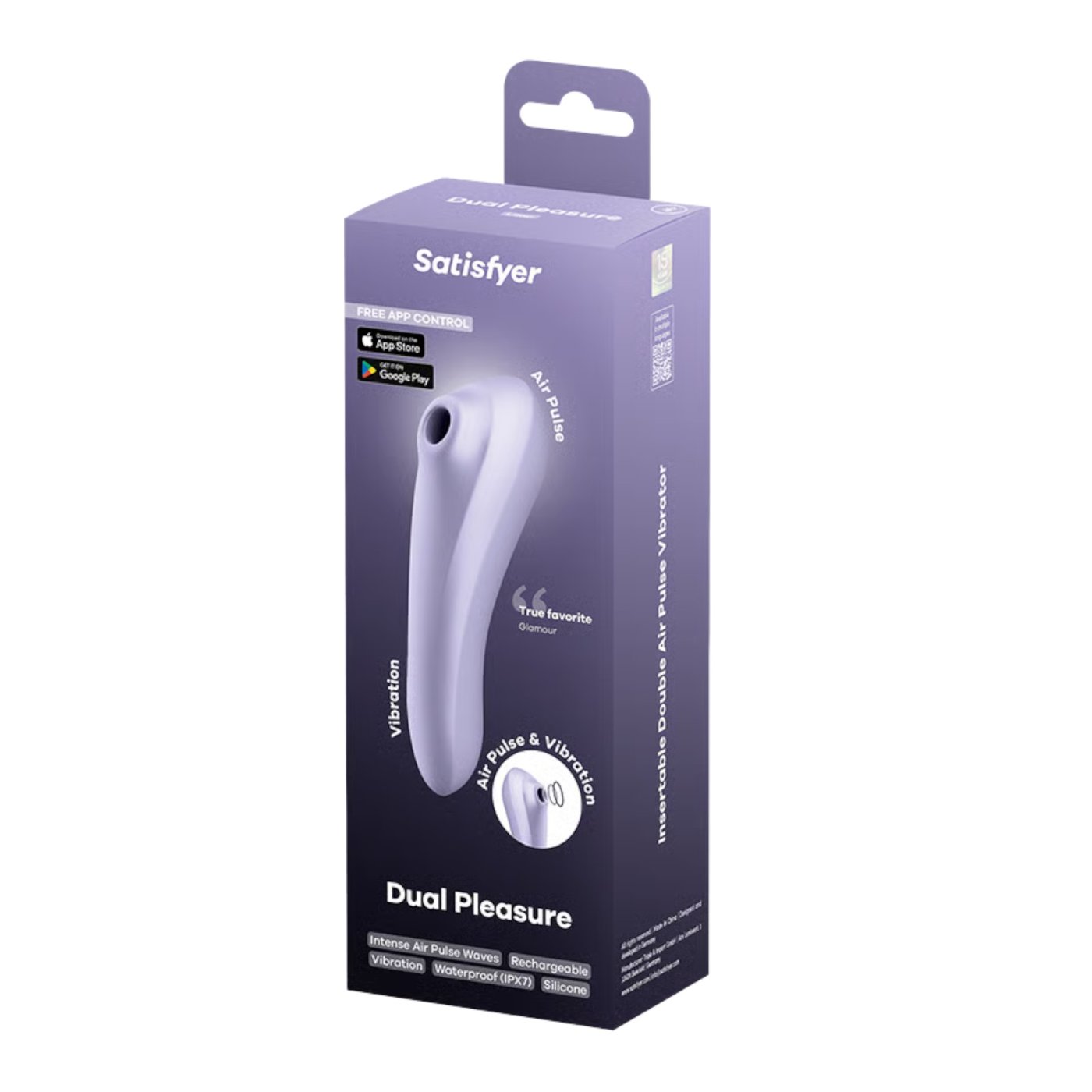 Satisfyer Dual Pleasure App Controlled Clitoral Stimulator & G Spot Vibrator