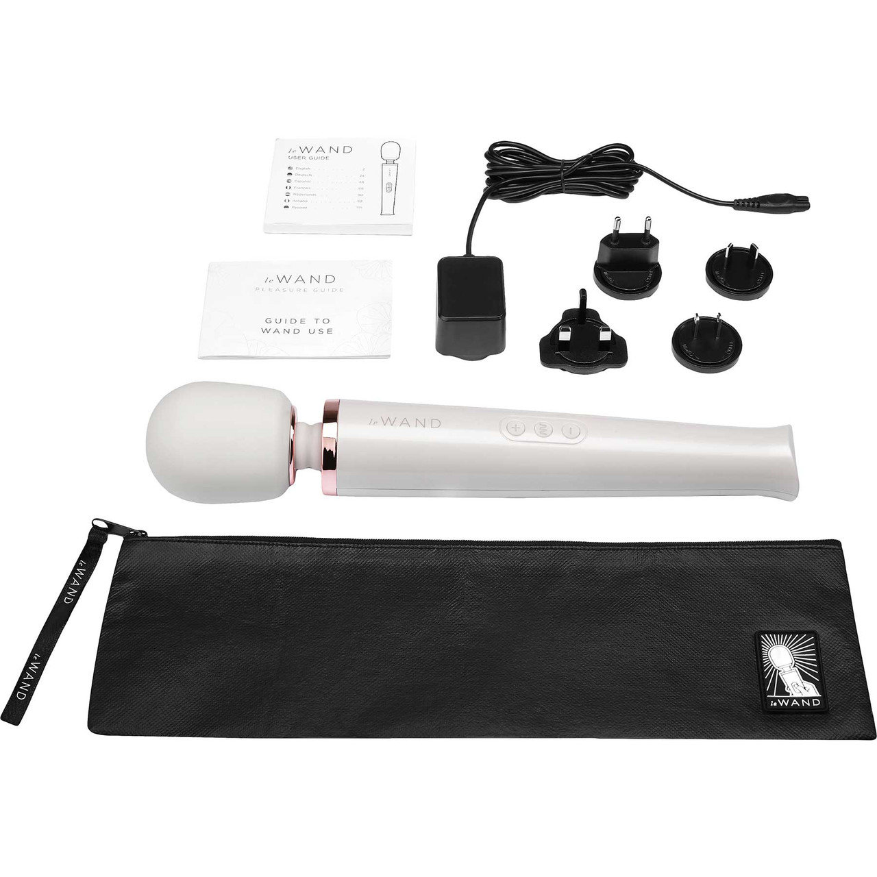 Le Wand Rechargeable Massage Wand Vibrator Pearl