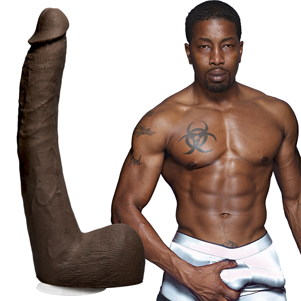Signature Cocks Isiah Maxwell Ultraskyn Cock with Suction Cup 10 Inch