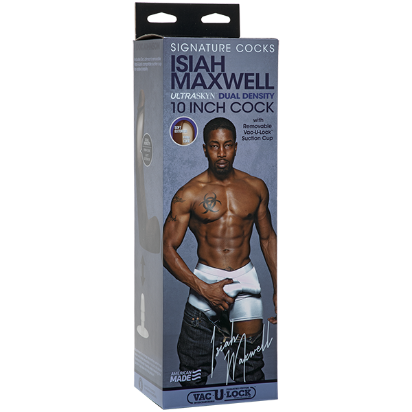 Signature Cocks Isiah Maxwell Ultraskyn Cock with Suction Cup 10 Inch